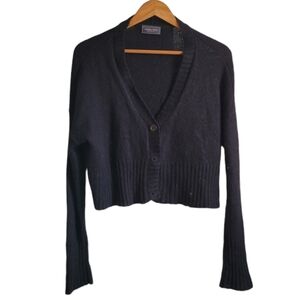 Wooden Ships Black Cardigan Sweater
